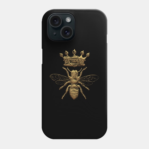 Queen Bee | Gold Queen Bee | Golden Queen Bee | Phone Case by Eclectic At Heart