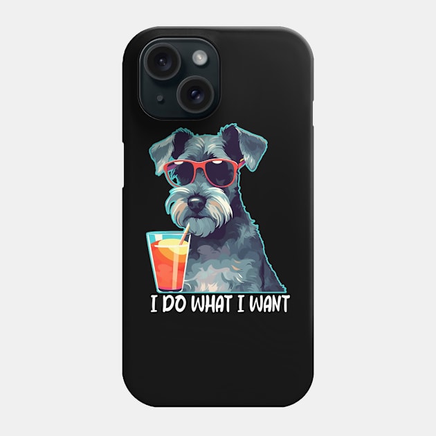 Urban Canine Carousel Schnauzer Delight, Stylish Tee Collection Phone Case by Northground