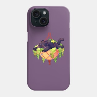 cat and plants Phone Case