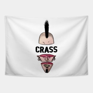 Punk Man Crass Tapestry