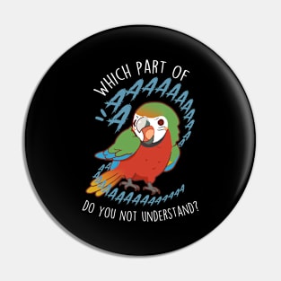 Harlequin Macaw Parrot Aaaa Pin