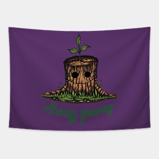 Tree stump Tapestry