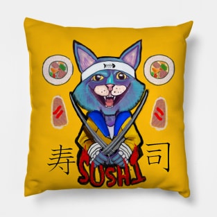 Catana the sushi ninja Pillow