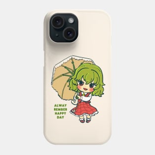 pls rember happy day yuuka kazami chibi Phone Case