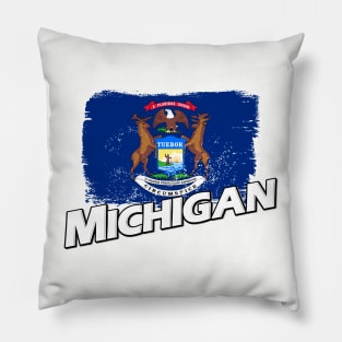 Michigan flag Pillow