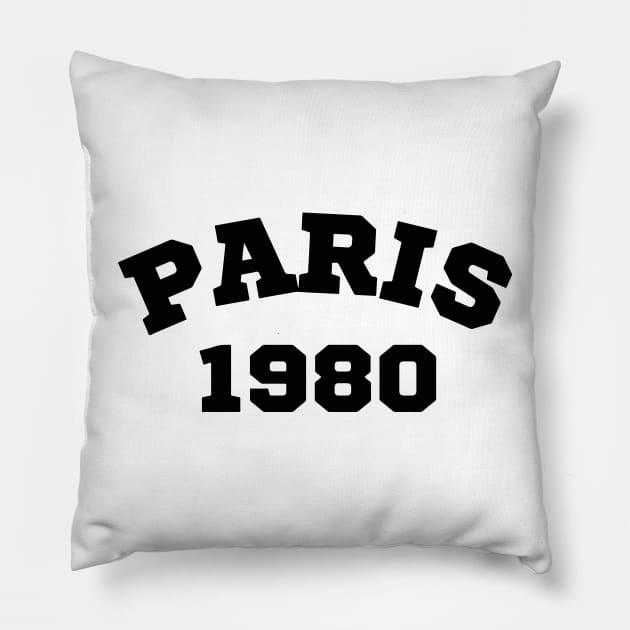 Paris City Pillow by Linescratches