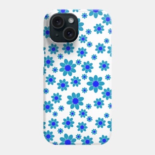 Blue Flower Pattern Phone Case