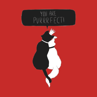 Valentine Cat, you are purrrfecti T-Shirt