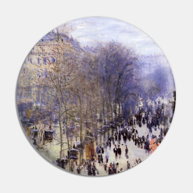 Boulevard des Capucines by Claude Monet Pin by MasterpieceCafe