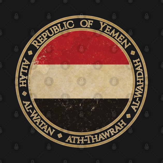 Vintage Republic of Yemen Asia Asian Flag by DragonXX