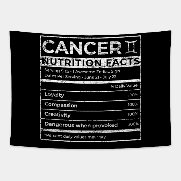 Cancer Zodiac Signs Tapestry by ShirtsShirtsndmoreShirts