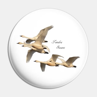 Tundra Swans Pin