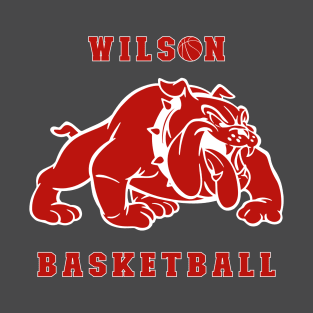 Wilson Basketball with Red Bulldog T-Shirt