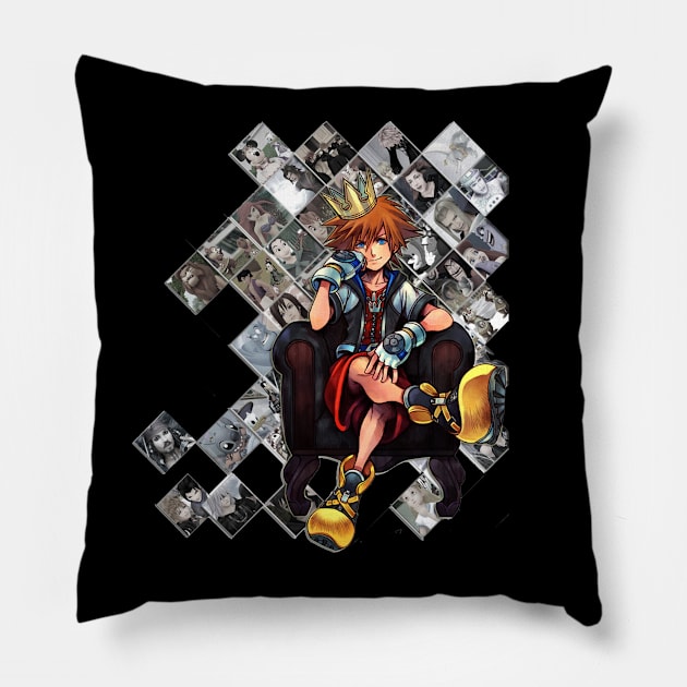 King of Memories Pillow by michelo13