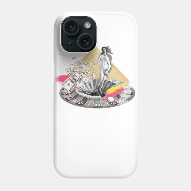 Venus Casino Art Phone Case by kausofa