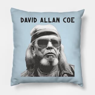 Retro David Allan Coe Pillow