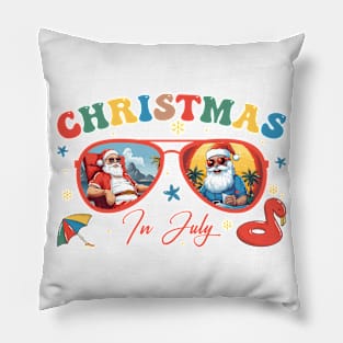 Christmas In July Summer Santa Claus Gift For men Women Pillow