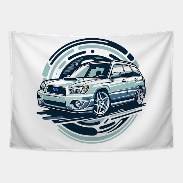 Subaru Forester Tapestry by TaevasDesign