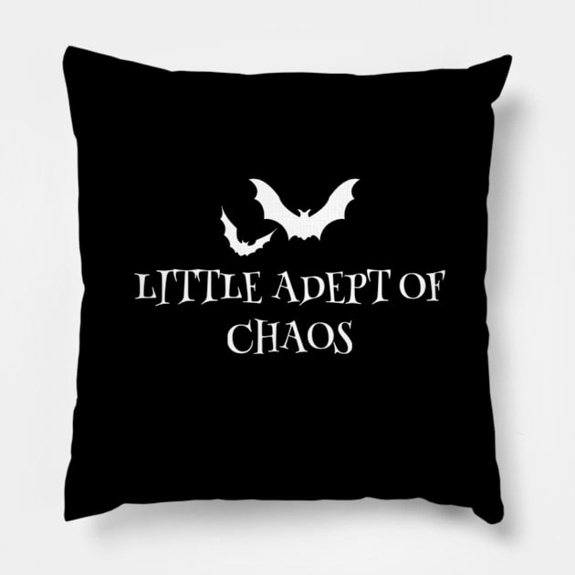 Little Adept of Chaos. Halloween Edition Pillow by Dead Moroz