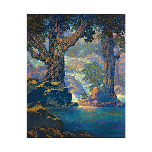 Maxfield Parrish Cascades Quiet Solitude Art Print 1959 American Painter Neo-Classical by ZiggyPrint