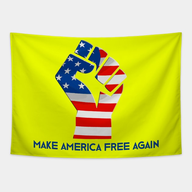MAKE AMERICA FREE AGAIN Tapestry by QUENSLEY SHOP