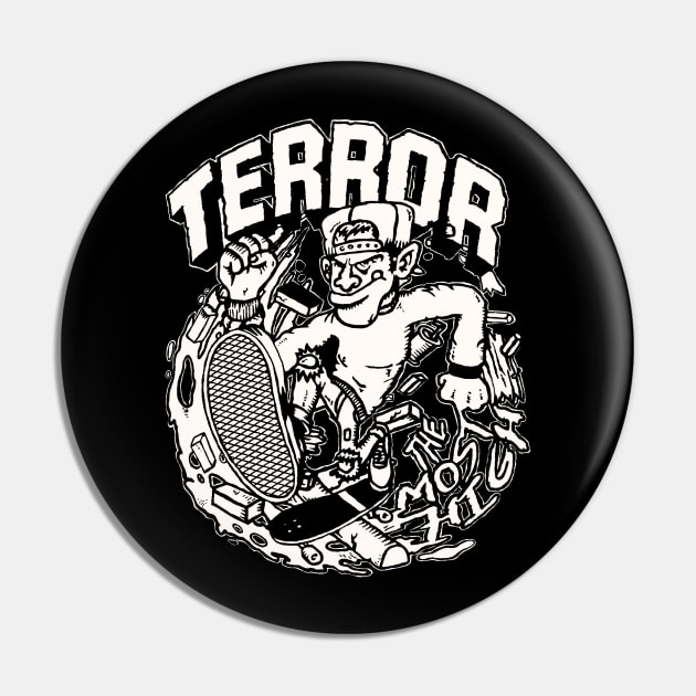 Vintage Terror band Poster Pin by VizRad