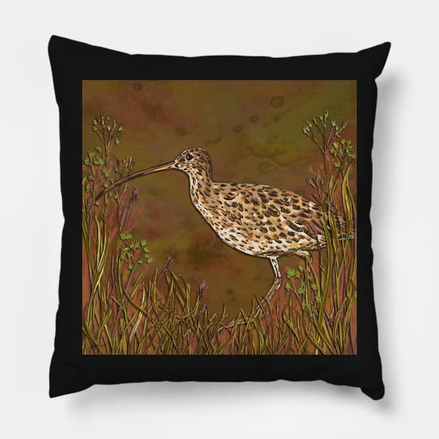 Curlew Pillow by lottibrown