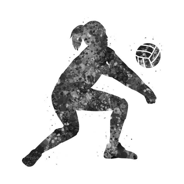 Volleyball player girl by Yahya Art