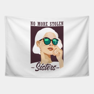 'No More Stolen Sisters' Social Inclusion Shirt Tapestry