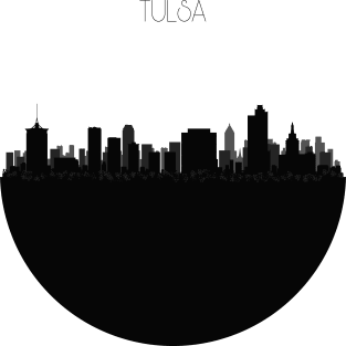 Tulsa Skyline Magnet