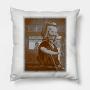 Copy of Ramen Samurai (Old Photograph) Pillow