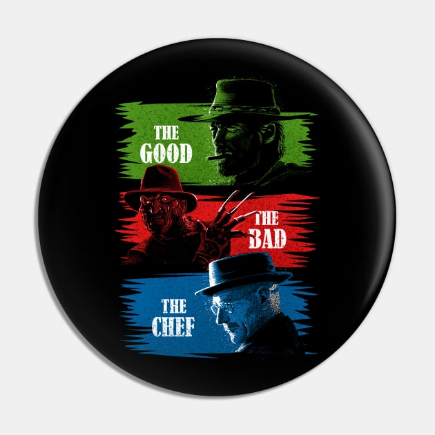 The Good The Bad The Chef Pin by albertocubatas