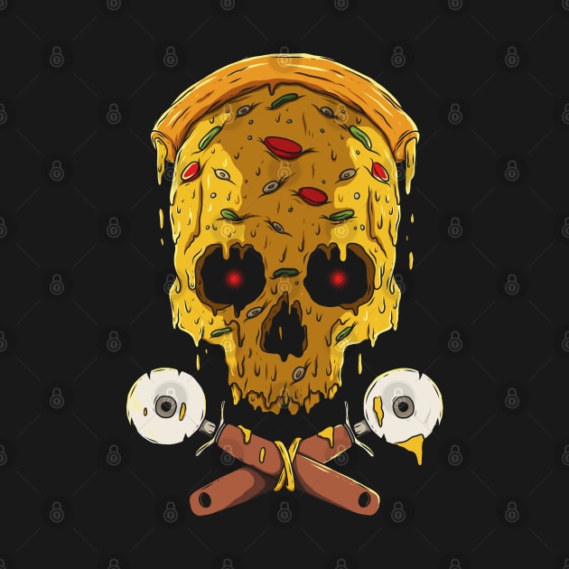 Skull Pizza by pedrorsfernandes