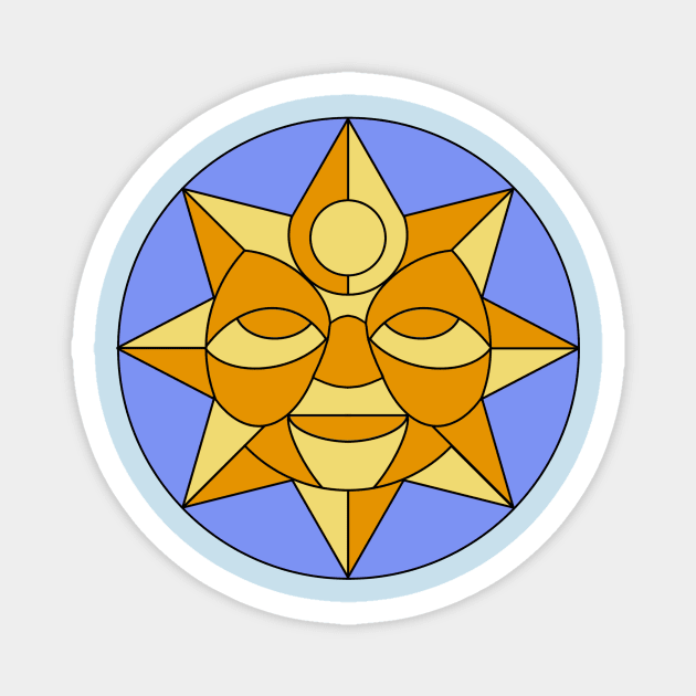 Sun of Abundance (light orange) Magnet by CalArts