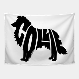 Collie black Tapestry