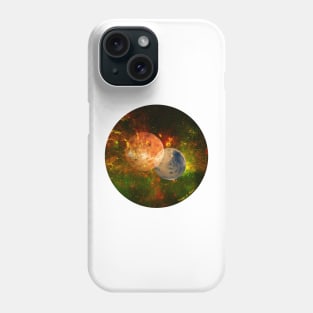 Venus & Mars in Love Venn diagram Phone Case