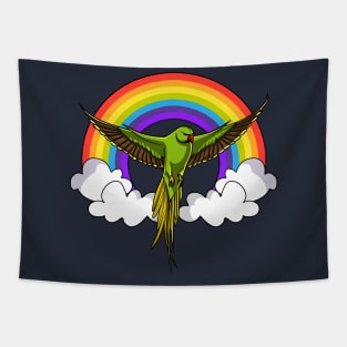 Cute Parrot Parakeet Bird Pet Rainbow Tapestry