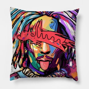 Street pop style colorful Pillow