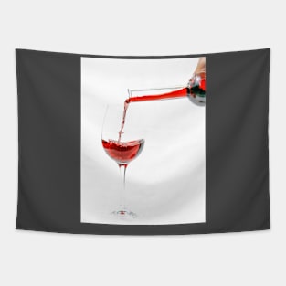 Pouring red wine Tapestry