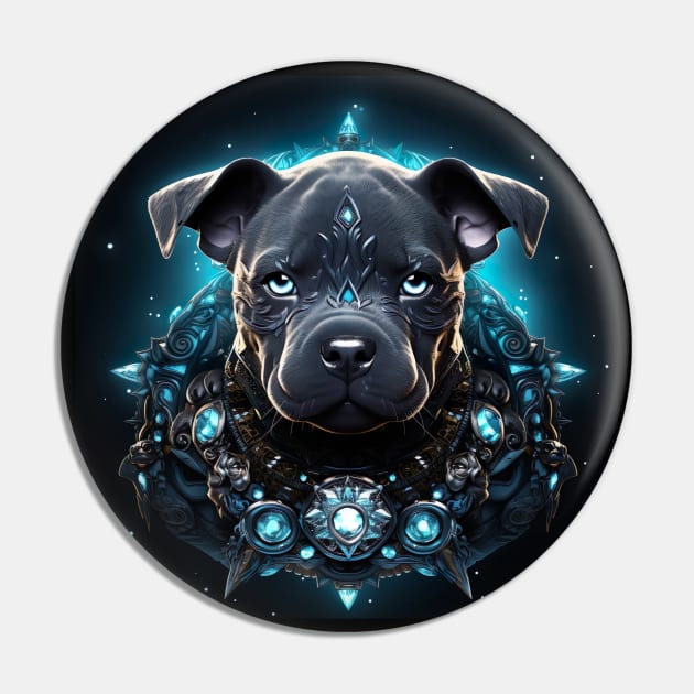 Fantastic Staffy Pin by Enchanted Reverie