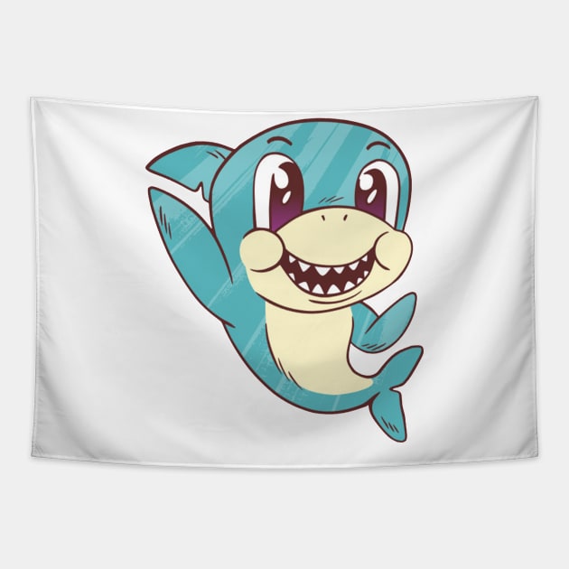 Little Baby Shark Tapestry by consigliop