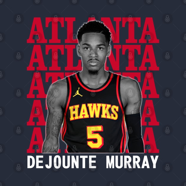 Atlanta Hawks Dejounte Murray 5 by Thejockandnerd