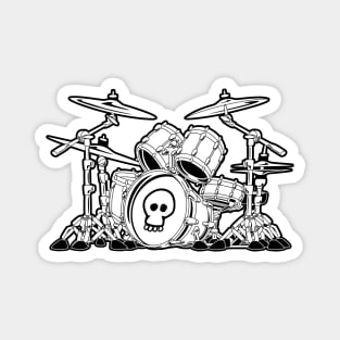 Drum Set Cartoon Magnet