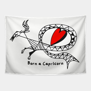 Born a Capricorn by Pollux Tapestry