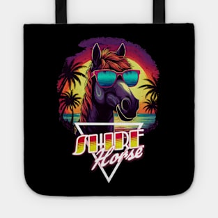 Retro Wave Shire Horse Vibes Tote