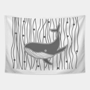 Whale - Grey Tapestry