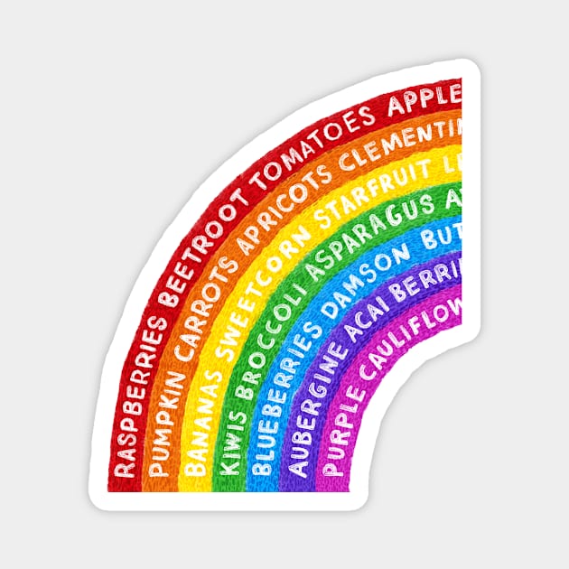 Healthy Rainbow Magnet by martinascott