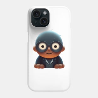 boy with glasses Phone Case