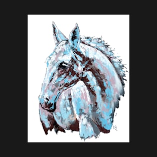 White horse - on white background T-Shirt