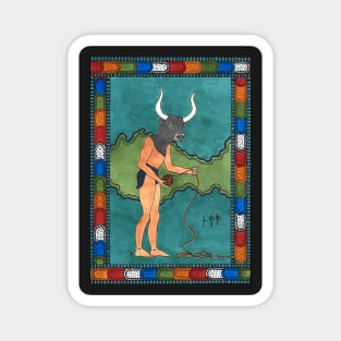 15 The Minotaur from The Minoan Tarot Magnet